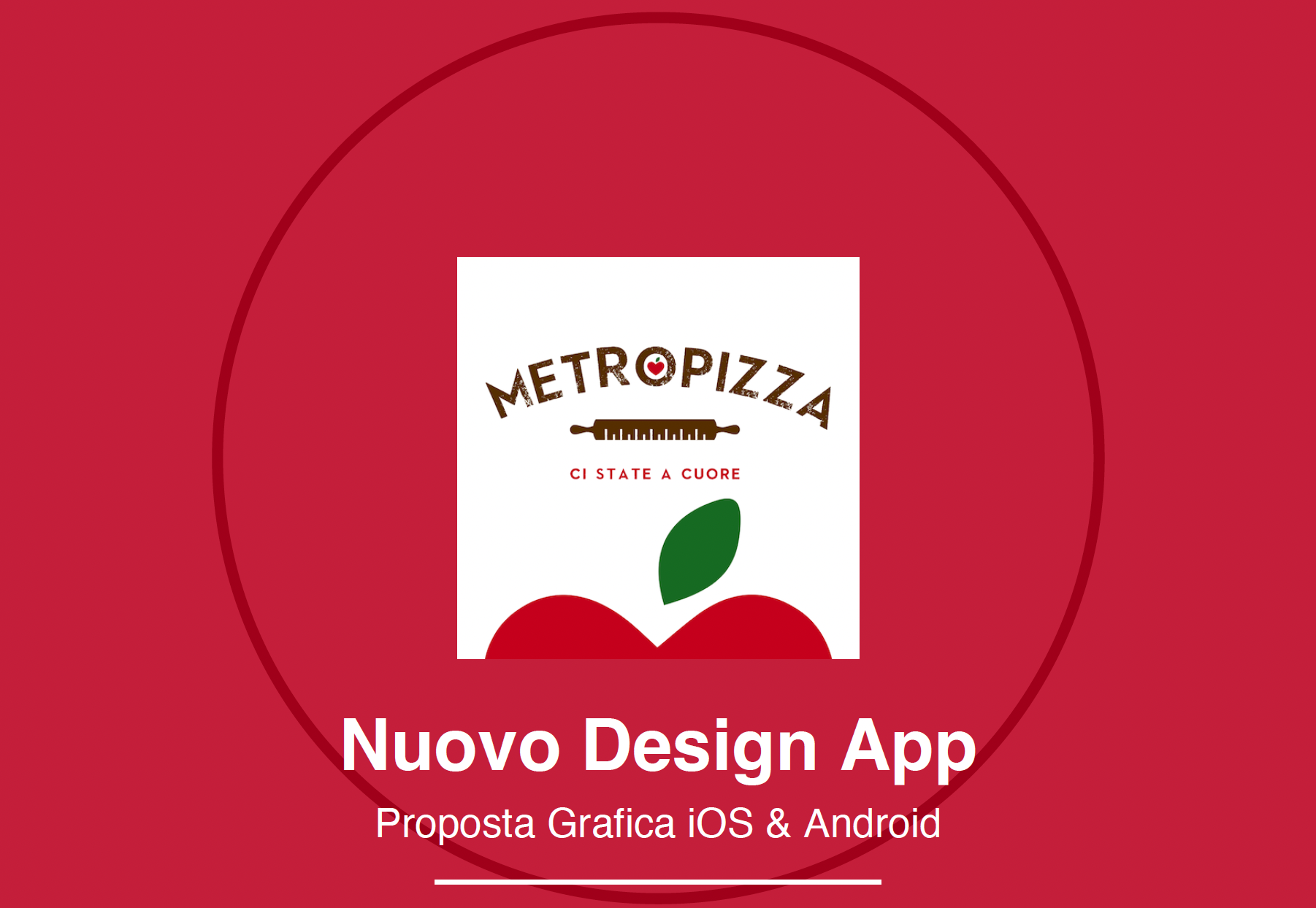 Nuovo Design Applicazione iOS e Android Metropizza
